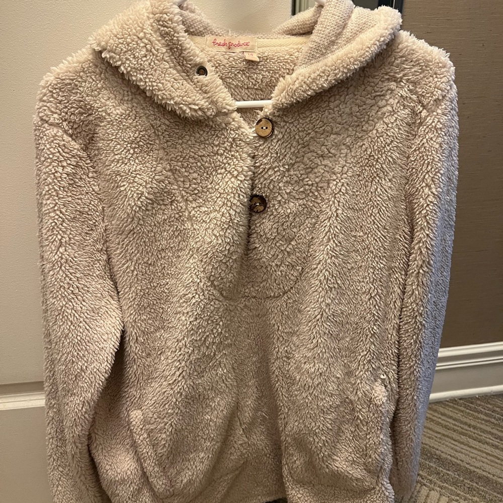 Cozy Cream Sherpa Cowl Neck Sweater